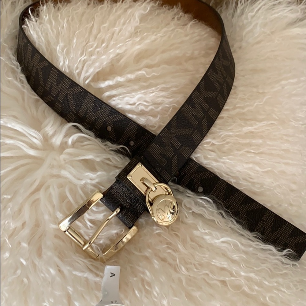 Classy New Brown Micheal Kors with lock Buckle